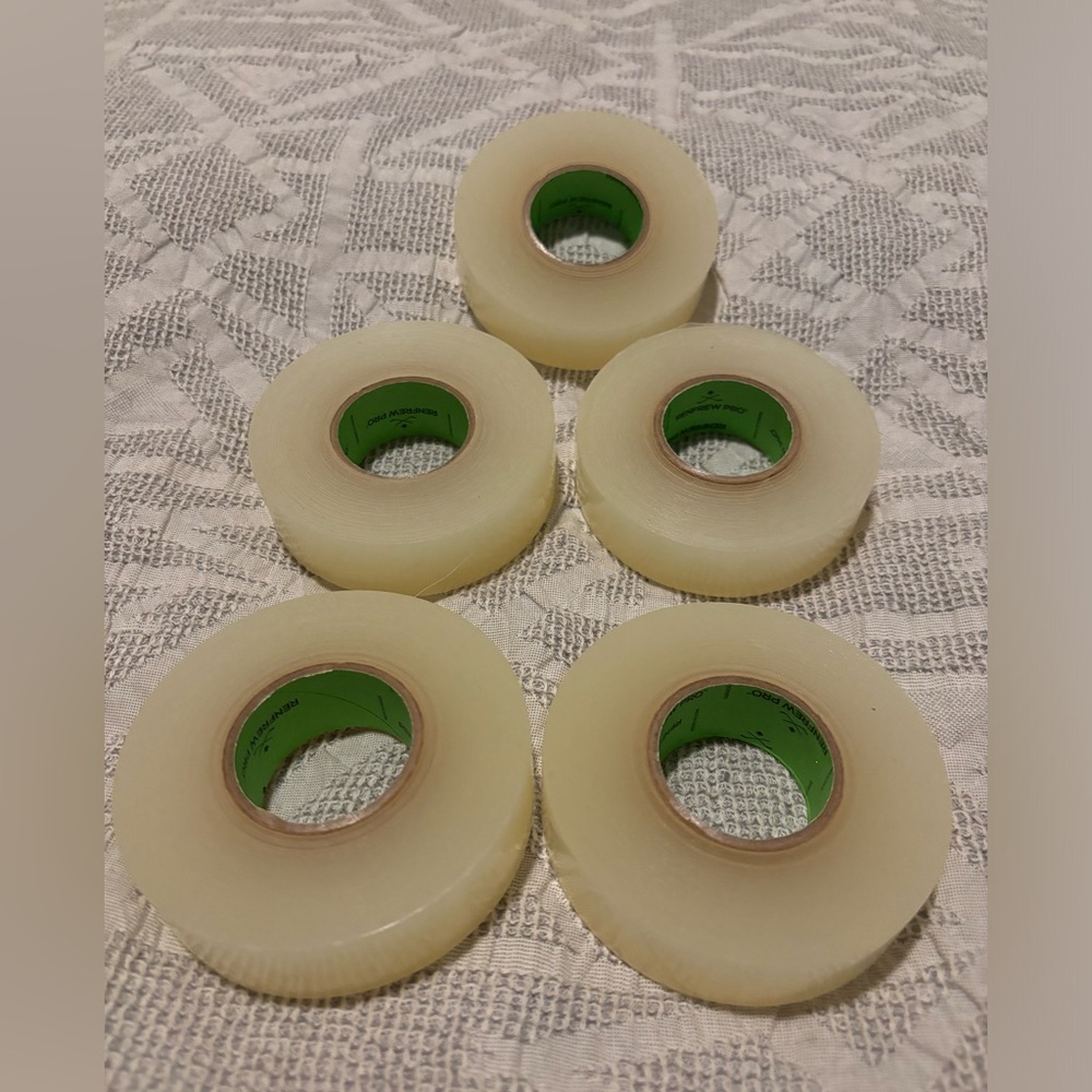 Renfrew 5 Rolls of Clear Hockey Tape New